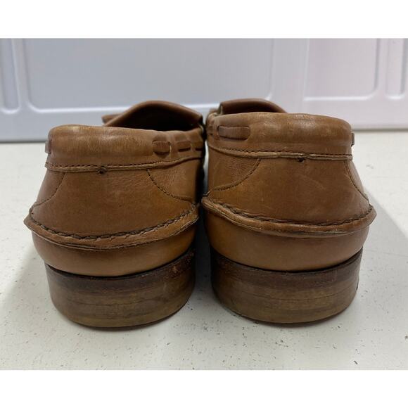 VTG Johnston & Murphy USA Aristocraft tassel 2-toned leather dress shoes loafers main image 6